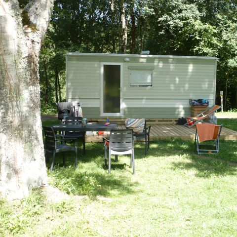 MOBILE HOME 4 people - Tilleul Eco (2 adults + 2 children) - 2 bedrooms without bathroom facilities + 12.50m² terrace