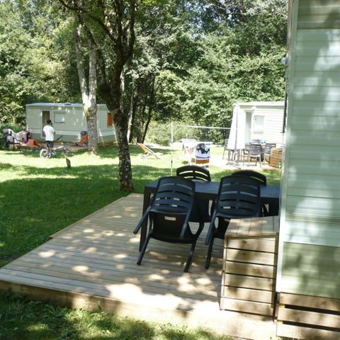MOBILE HOME 4 people - Tilleul Eco (2 adults + 2 children) - 2 bedrooms without bathroom facilities + 12.50m² terrace