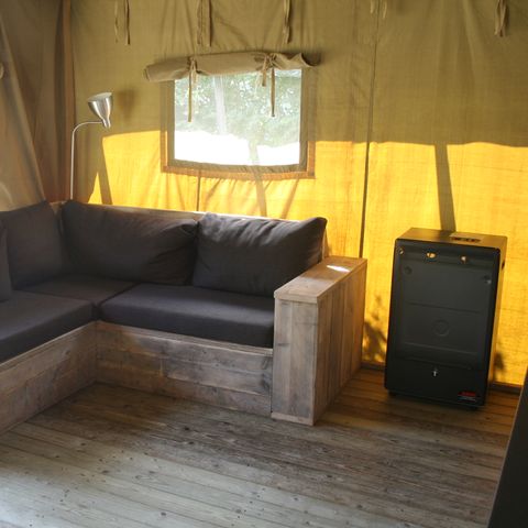 CANVAS AND WOOD TENT 5 people - Strandheem lodge glamping with private sanitary facilities