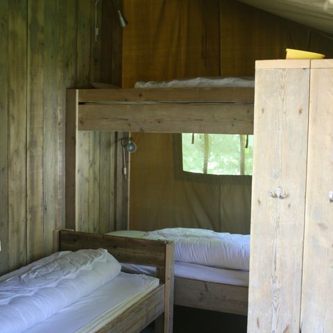 CANVAS AND WOOD TENT 5 people - Strandheem lodge glamping with private sanitary facilities