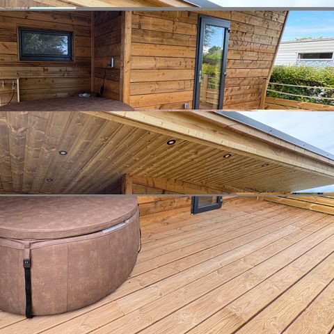UNUSUAL ACCOMMODATION 4 people - Wooden cabin - with SPA -