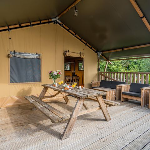 Canvas and wooden tent 7 persons - Glamping Lodge