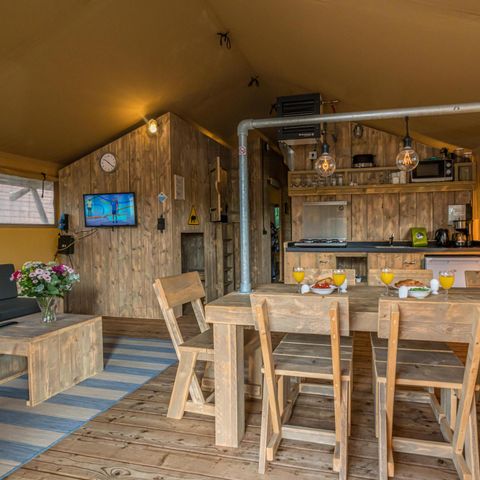 CANVAS AND WOOD TENT 7 people - Glamping Lodge