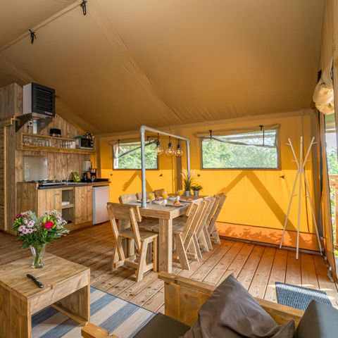 CANVAS AND WOOD TENT 7 people - Glamping Lodge