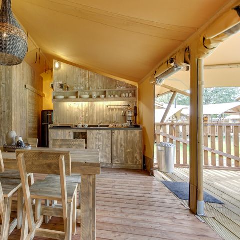 CANVAS AND WOOD TENT 6 people - Duin Lodge