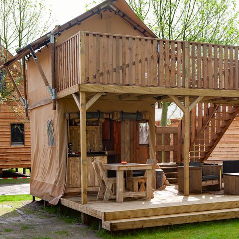 Canvas and wooden tent 2 persons - Bos Lodge Junior
