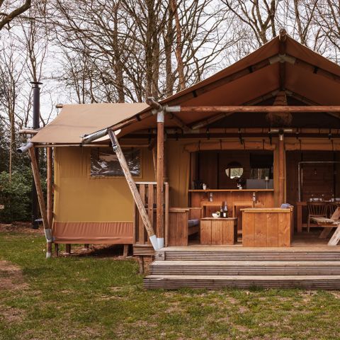 Canvas and wooden tent 6 persons - The Heide Tent - Stove