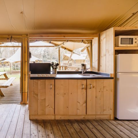 Canvas and wooden tent 6 persons - The Heide Tent - Stove