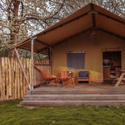 Canvas and wooden tent 5 persons - The Forest Tent - Stove