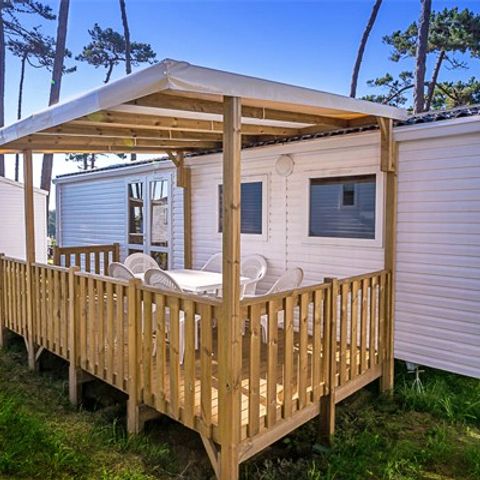 MOBILE HOME 6 people - Comfort XL | 3 Bedrooms | 6 Pers | Partially covered terrace | Air conditioning