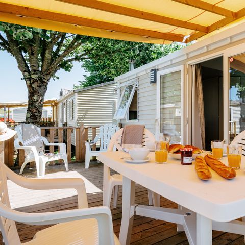 MOBILE HOME 6 people - Comfort XL | 3 Bedrooms | 6 Pers | Raised terrace | Air conditioning
