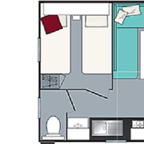MOBILE HOME 5 people - Comfort 2 rooms (Saturday to Saturday)