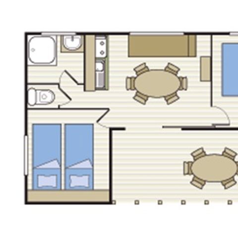 BUNGALOW 4 people - LAGON Saturday