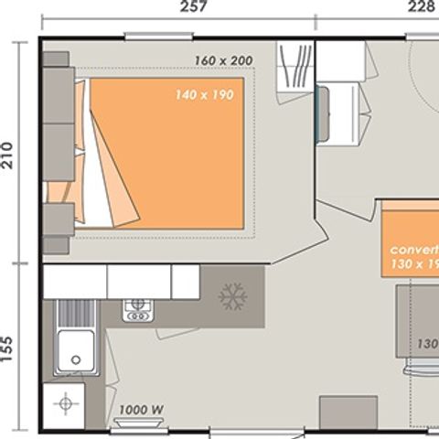 MOBILE HOME 4 people - ALOHA
