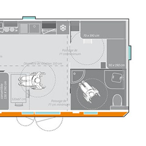 MOBILE HOME 6 people - PMR MAHINA