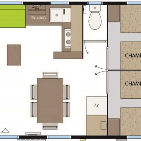 MOBILE HOME 6 people - Seychelles