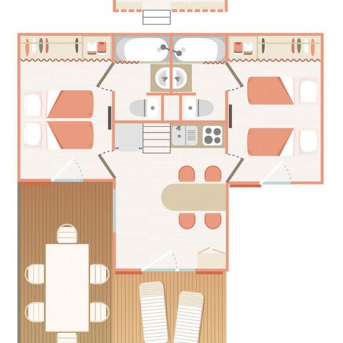 CHALET 6 people - Chalet Belair Bany Standard sleeps 6