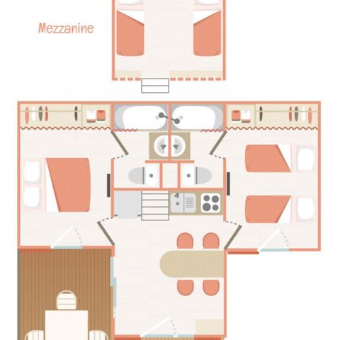 CHALET 6 people - Chalet Belair Bany Standard sleeps 6