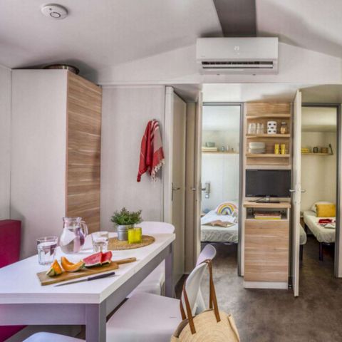 Mobile home 6 persons - Cottage sleeps 6, 3 bedrooms (air conditioning, TV)