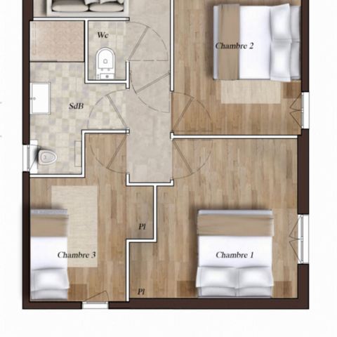 HOUSE 6 people - VILLA COTTAGE 3 BEDROOMS