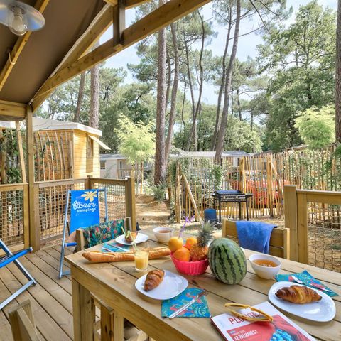 LODGE 4 people - Sweetflower 2bed -SPA-TV-grill-covered terrace- 32m² | PREMIUM
