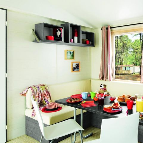MOBILE HOME 6 people - Comfort TV 3-channel – TV – covered terrace – plancha – 30m² | COMFORT