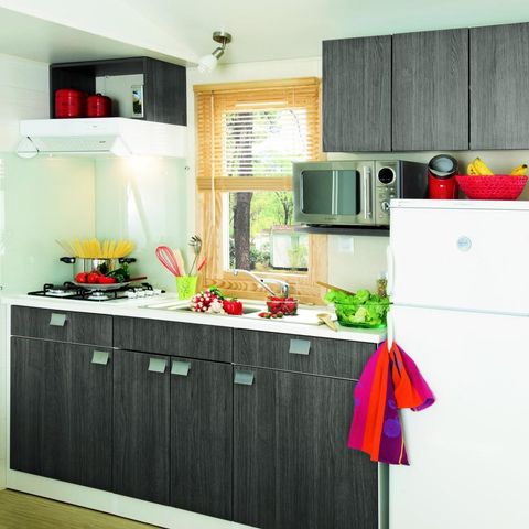 MOBILE HOME 6 people - Comfort TV 3-channel – TV – covered terrace – plancha – 30m² | COMFORT