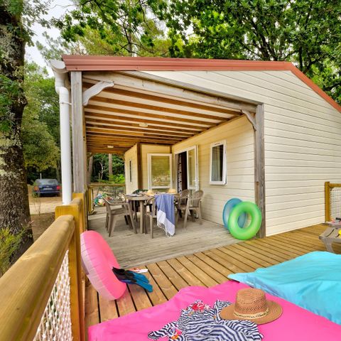 CHALET 7 people - Family 3bed-CLIM-terrasse XXL couverte-TV-LV-plancha-32m²| PREMIUM