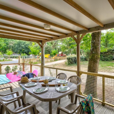 CHALET 7 people - Family 3bed-CLIM-terrasse XXL couverte-TV-LV-plancha-32m²| PREMIUM