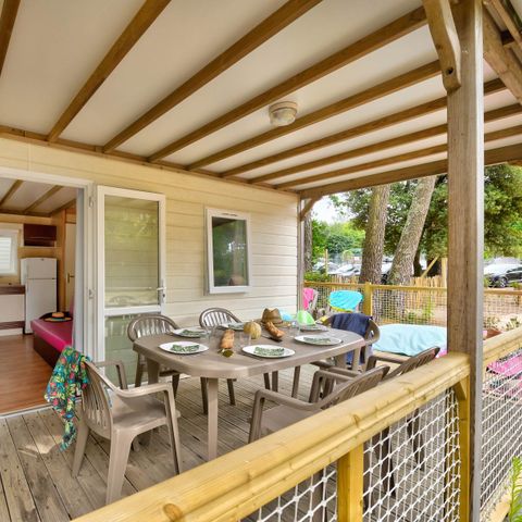 CHALET 7 people - Family 3bed-CLIM-terrasse XXL couverte-TV-LV-plancha-32m²| PREMIUM