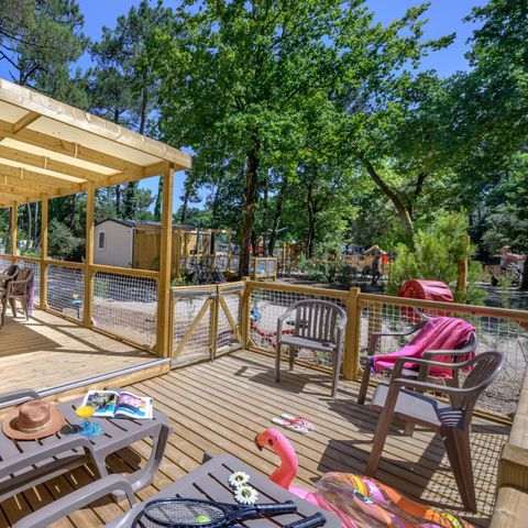MOBILE HOME 8 people - Family 4bed-CLIM-terrasse XXL couverte-TV-LV-plancha-38m²| PREMIUM