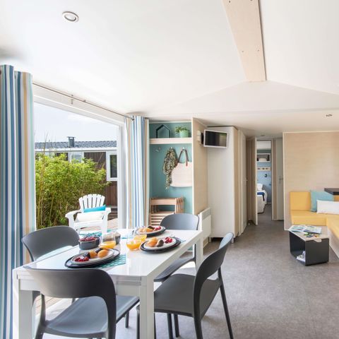 MOBILE HOME 8 people - Family 4bed-CLIM-terrasse XXL couverte-TV-LV-plancha-38m²| PREMIUM