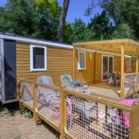 MOBILE HOME 8 people - Family 4bed-CLIM-terrasse XXL couverte-TV-LV-plancha-38m²| PREMIUM