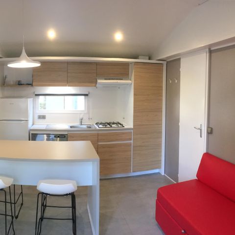 MOBILE HOME 5 people - Premium PLUS 2bed-CLIM- 2bath-TV-LV-covered terrace-33m² | PREMIUM