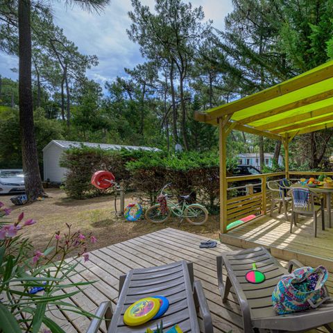 MOBILE HOME 5 people - Premium PLUS 2bed-CLIM- 2bath-TV-LV-covered terrace-33m² | PREMIUM