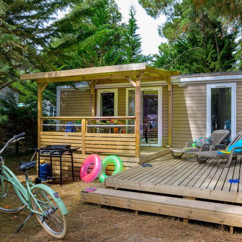MOBILE HOME 5 people - Premium PLUS 2bed-CLIM- 2bath-TV-LV-covered terrace-33m² | PREMIUM