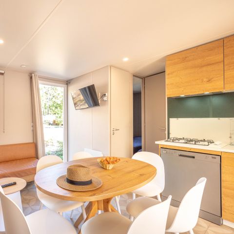 MOBILE HOME 4 people - Garden 2bed-CLIM-bath-TV-LV-plancha-covered terrace-31m² | PREMIUM