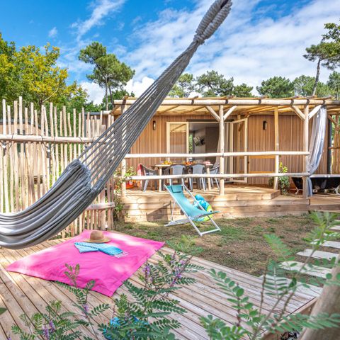 MOBILE HOME 4 people - Garden 2bed-CLIM-bath-TV-LV-plancha-covered terrace-31m² | PREMIUM