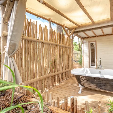 CHALET 7 people - Garden 3bed- CLIM-bath-TV-LV-plancha-piéton-covered terrace-32m² | PREMIUM