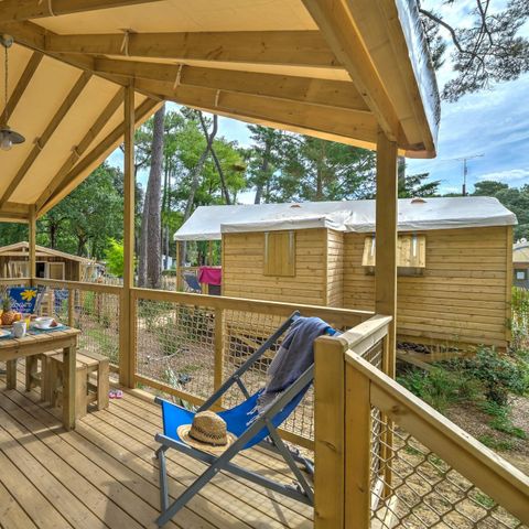 LODGE 5 people - Cosyflower 2bed -TV-laundry-covered terrace-28m² | COMFORT