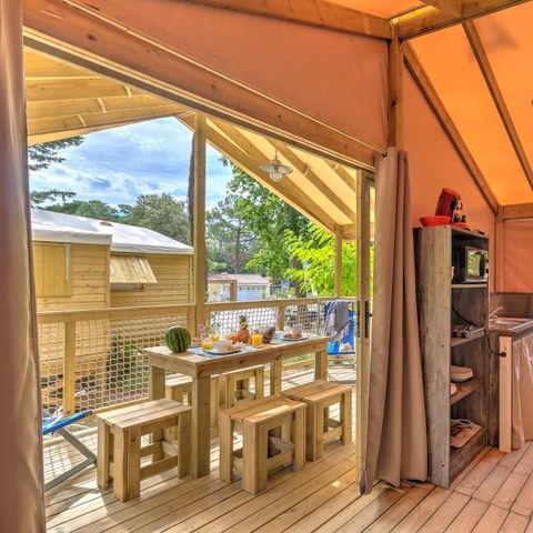 LODGE 5 people - Cosyflower 2bed -TV-laundry-covered terrace-28m² | COMFORT