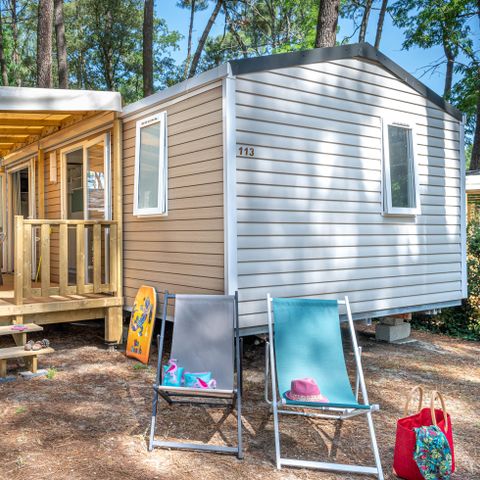 Mobile home 4 persons - Comfort Air-Conditioned 2-Bedroom - COMFORT AIR-CONDITIONED - 26m² - Air conditioning - TV - Griddle - Covered terrace