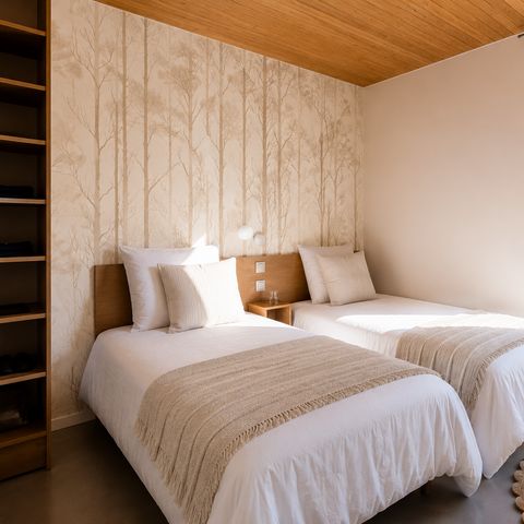 Mobile home 4 persons - Cocoon 2-bedroom - 2-bathroom - PREMIUM+ – 33m² – spa - Air conditioning - TV - Washing machine - Griddle - Covered terrace - Travel pack