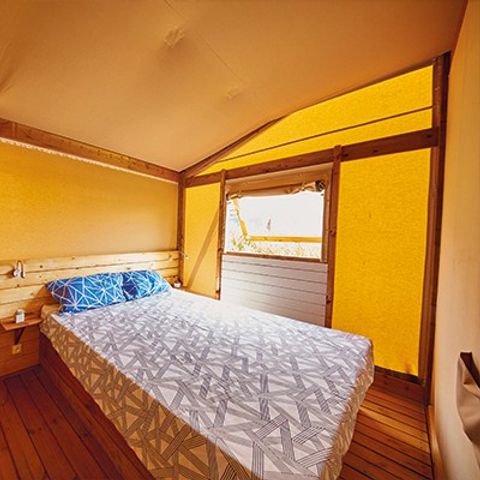 Canvas and wooden tent 5 persons - Lodge tent | 2 Bedrooms | 4/5 Pers. | No sanitary facilities