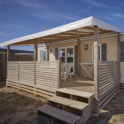 Mobile home 6 persons - Mobile-home | Premium | 3 Bedrooms | 6 Pers. | Raised terrace | 2 bathrooms | Air-con.