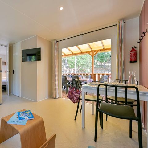 Mobile home 4 persons - Mobile-home | Comfort | 2 Bedrooms | 4 Pers. | Raised terrace | Air-con.