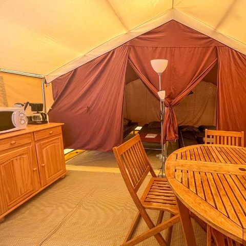 CANVAS AND WOOD TENT 4 people - Canvas & wood tent, without sanitary facilities