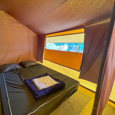 CANVAS AND WOOD TENT 4 people - Canvas & wood tent, without sanitary facilities