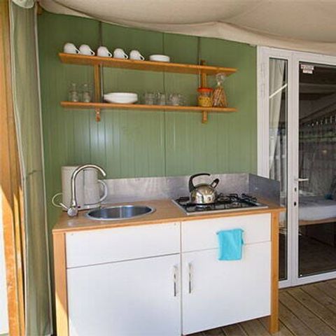 CANVAS AND WOOD TENT 5 people - Lodge Tent | 2 Bedrooms | 4/5 Pers. | Air conditioning