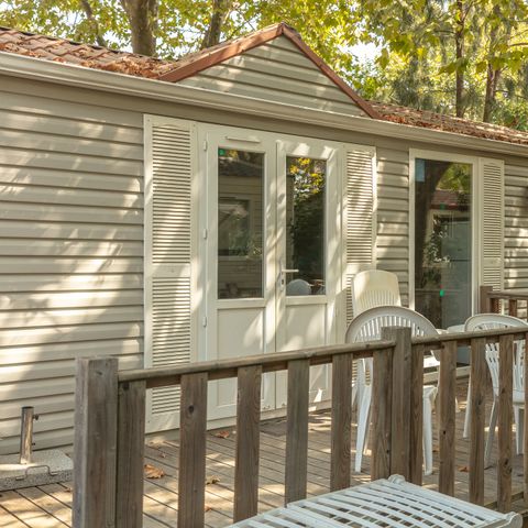 MOBILE HOME 5 people - Classic | 2 Bedrooms | 5 Pers | Non-covered elevated terrace | 1 Bathroom | Air conditioning